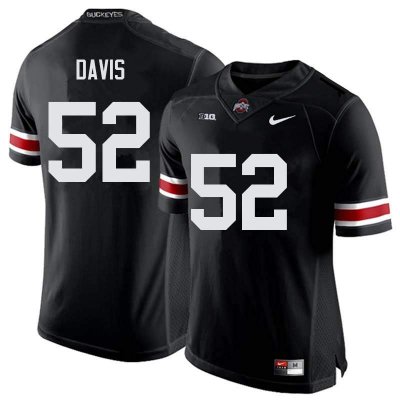 Men's Ohio State Buckeyes #52 Wyatt Davis Black Nike NCAA College Football Jersey New Arrival RDQ7644AJ